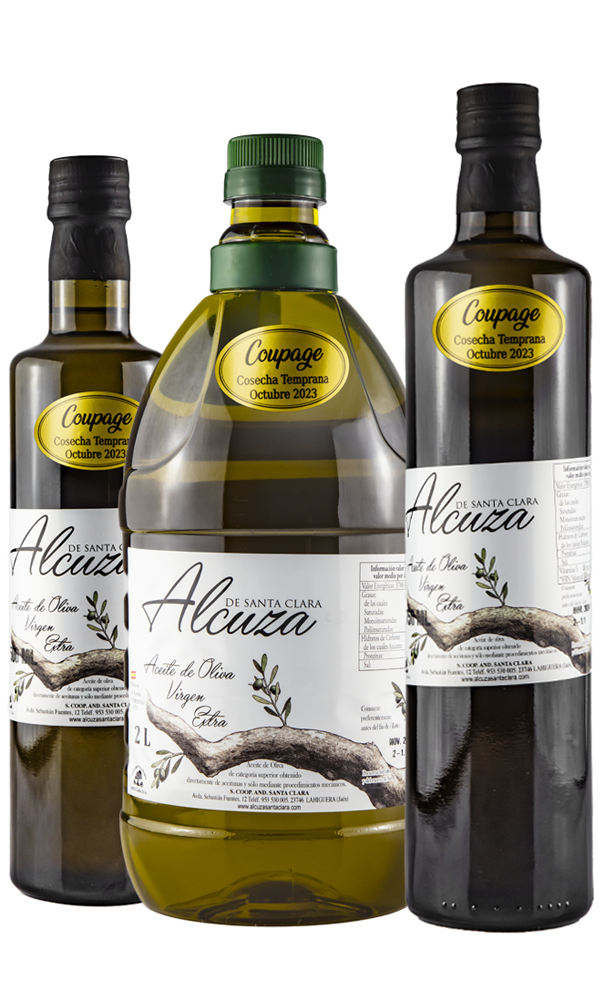 Botella aceite de oliva cosecha temprana