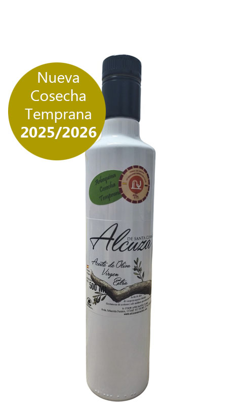 Aceite de Oliva Virgen Extra<br>Cosecha Temprana de Octubre<br>Variedad Arbequina<br>Caja de 9 botellas