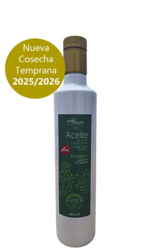 Aceite de Oliva Virgen Extra<br>Cosecha Temprana de Octubre<br>Variedad Ecológico<br>Caja de 9 botellas